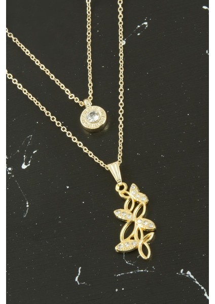 Kelebek Yeni Sezon Ikili Kolye