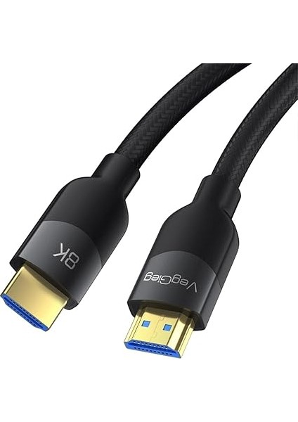 Premium 4K 60Hz Hdcp Arc Hdr Örgülü HDMI 2.1 Kablo 15 Metre indirimleri