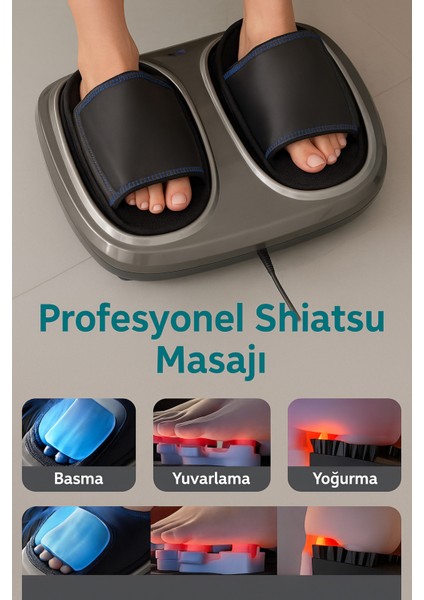 Kablosuz Uzaktan Kumandalı Isıtmalı Shiatsu Ayak Masaj Aleti fiyatları