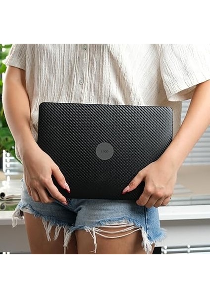 MacBook Air 13 Inç Kılıf M1 Uyumlu Ultra Darbe ve Çiziklerden Koruyan Karbon Fiber Alaşım Dayanıklı Sağlam Premium Duruş A2337 M1 A2179 A1932 Touch Id Siyah modelleri