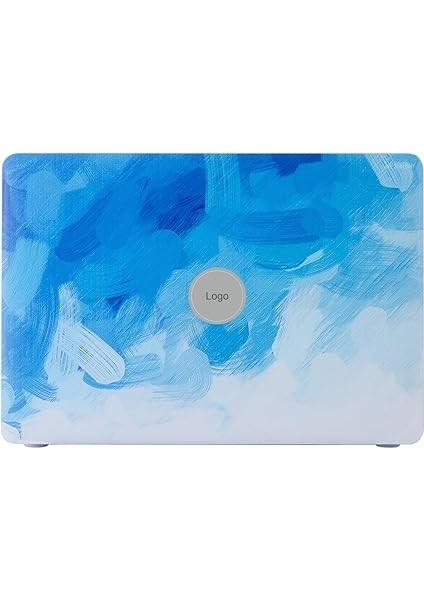 Macbook Air Kılıf M2-M3-M4 Çip Uyumlu Sert Koruyucu Kapak Kılıf Lazer Uv Baskılı Touchıd 13INÇ Air Model A2681 A3113 A3240 ile Uyumlu Açık Mavi indirimleri