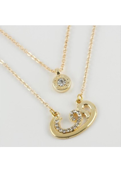 Vav Figürlü Yeni Sezon Ikili Kolye