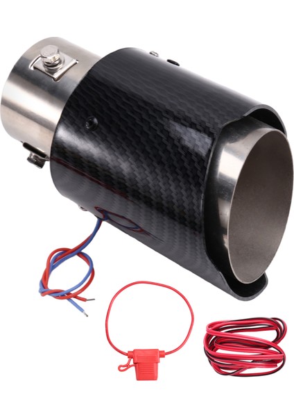 Otomotiv Evrensel Karbon Fiber Egzoz Ucu Alüminyum Alaşımlı Susturucu Parlak Tek Çıkışlı Egzoz Memesi 55MM (Yurt Dışından) fiyatları
