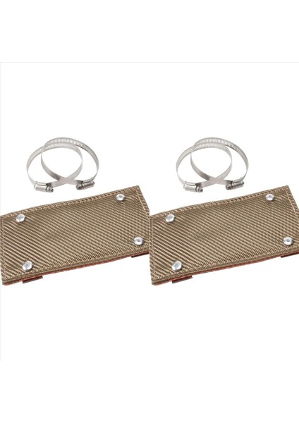 2x Boru Kalkanı 4 Inç x 8 Inç Egzoz Isı Kalkanı Yüksek Sıcaklık Egzoz Manifoldu (Yurt Dışından)