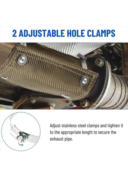 2x Boru Kalkanı 4 Inç x 8 Inç Egzoz Isı Kalkanı Yüksek Sıcaklık Egzoz Manifoldu (Yurt Dışından) modelleri