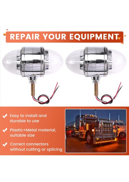 2pcs 34 LED Çift Revolution Karpuz Işıkları Çift Yüz Kaide Işıkları Için, Yarı Kamyonlar Için Sinyal Işıkları Döndür (Yurt Dışından) fırsatları