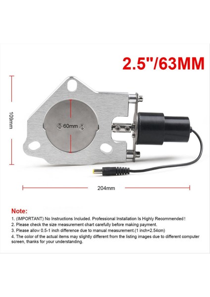 2.5inch Araç Elektrik Egzoz Valfi Kesme Kesme Kiti Uzaktan Ses Dalga Kontrol Vanası Susturucu Parçalar (Yurt Dışından) fiyatları