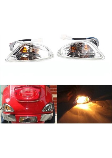 Motosiklet Scooter Arka Sinyal Dönüş Işığı Koşu Gösterge Işığı Vespa Lx 50 125 150 2-Takt 4-Takt Lxv (Yurt Dışından) fiyatları