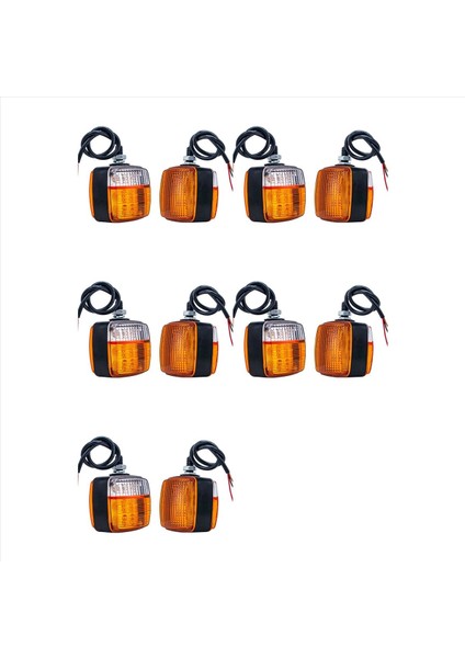 10X Forklift Dönüş Işığı LED Çift Taraflı Küçük Işık 12V Kare Dönme Ön Işık Park Işığı Geri Vites Işığı (Yurt Dışından)