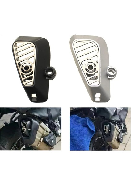 Motosiklet Egzoz Borusu Dekoratif Kapak Dekoratör Egzoz Portu Koruyucu Kapak Cfmoto 450MT 450 mt CF450MT Siyah (Yurt Dışından) fiyatları