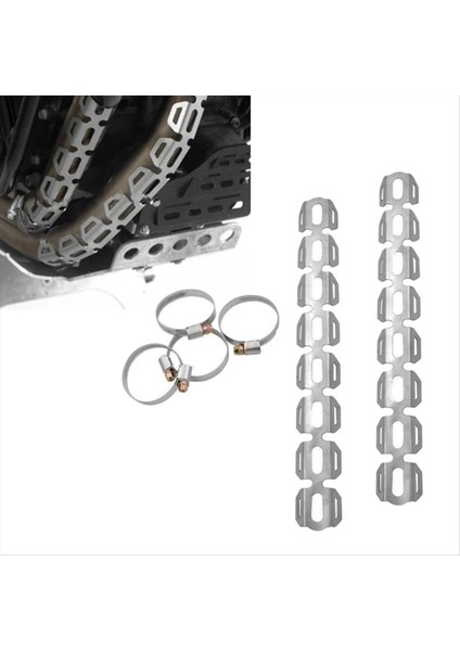 Motosiklet Egzoz Isı Kalkanı Susturucu Boru Muhafızları Kapak Topuk Koruma Koruması Bmw R1200 R1200GS (Yurt Dışından) modelleri