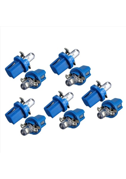 50 Adet LED Ampul Metre Dash B8-5d T5 Lamba Tutucu ile Mavi Ayarlama Oto Araba Işık (Yurt Dışından) fırsatları