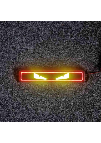 Şeytan Göz Logosu Hafif Orta Mesh Hafif Araba Modifikasyonu Kişiselleştirilmiş Dekoratif Strip LED Işık Dekorasyon B (Yurt Dışından) fırsatları