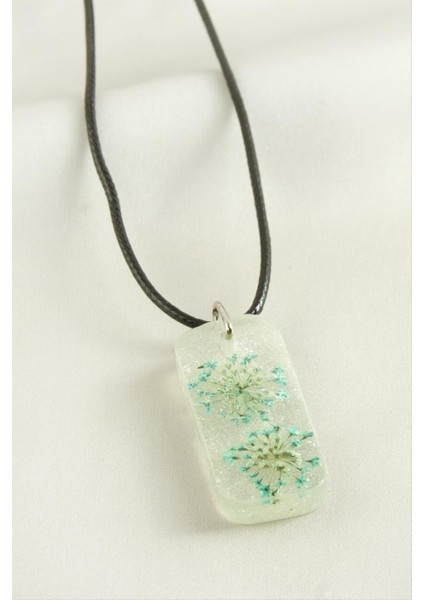 Sultanotu Dikdörtgen Epoksi Kolye