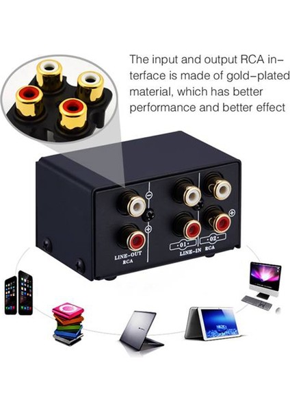 2&#39;de 2 Veya 2&#39;de 1 Out O Kaynak Sinyal Seçici, Değiştirici, Hoparlör, O Kaynak, Anahtarlayıcı, Kayıp, Rca Arayüzü (Yurt Dışından) indirimleri