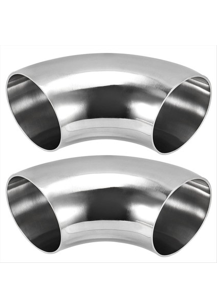 2 Pack 3 Inç 304 Paslanmaz Çelik Dirsek 90 ° Mandrel Bükülme Dirseği, Kalınlık 2 Mm, Araba Değiştirilmiş Egzoz Dirsek Borusu Için, Korkuluk (Yurt Dışından)