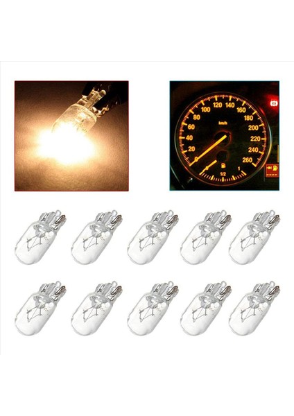 Araba T10 12V 5W 168 194 W5W Halojen Ampul Gösterge Paneli Göstergesi Dash Lambası Okuma Işıkları 60 Paket Sıcak Beyaz (Yurt Dışından) fiyatları
