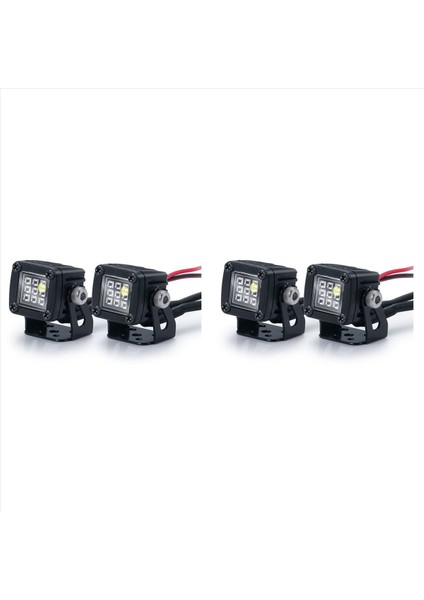 4x LED Işıklar Parlak Farlar Spot 1/10 Trx4 Eksenel SCX10 90046 Wraith RR10 Vs4-10 Redcat Gen8 B (Yurt Dışından)