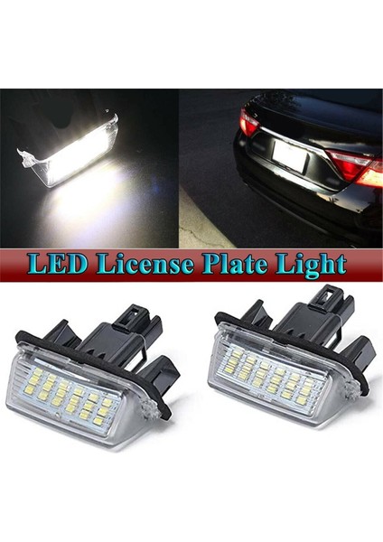 4 Adet LED Lisans Numarası Plaka Işıkları Lamba Toyota Camry Avalon Auris E18 Vios Esquire Esquire Ez Noah Proace Şehir (Yurt Dışından) fiyatları