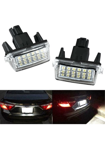 4 Adet LED Lisans Numarası Plaka Işıkları Lamba Toyota Camry Avalon Auris E18 Vios Esquire Esquire Ez Noah Proace Şehir (Yurt Dışından) modelleri