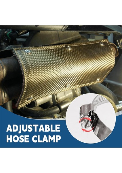 Titanyum Boru Kalkanı 6ın x 12IN Egzoz Isı Kalkanı Eldivenli ve Paslanmaz Çelik Kelepçeli 1350°F&#39 Ye Kadar Isı Koruması (Yurt Dışından) fırsatları