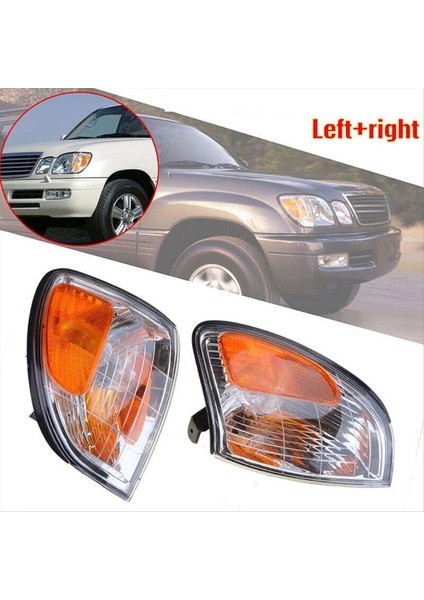 Araba Ön Köşe Işık Dönüş Sinyali Lambası Temizle Köşe Işıkları Araba Parçaları Lexus LX470 1998-2007 Sarı (Yurt Dışından) fırsatları
