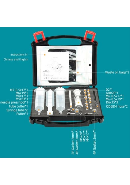 Hidrolik Disk Fren Sızdırmazlık Egzoz Tamir Aracı Seti Seti Profesyonel Evrensel E Bisiklet Bisiklet Autobike Için (Yurt Dışından) fiyatları