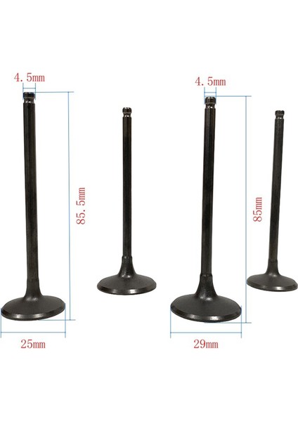 Kawasaki KLX300 KLX300R 12004-1111 12005-0031 BR250 Z250SL Için 4pcs Alım ve Egzoz Valfleri (Yurt Dışından) fırsatları