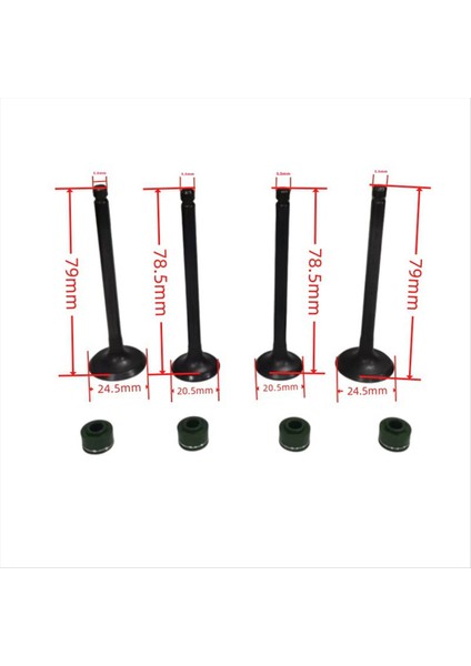 Motosiklet Motor Emme Egzoz Valfleri Kitleri Honda CA250 CMX250 Cb 250 CB250 Valf Contası (Yurt Dışından) fiyatları