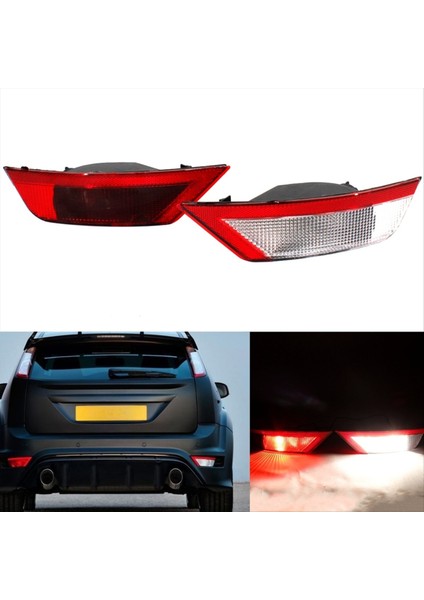 Araba Sol Arka Tampon Fren Sis Farları Kuyruk Araba Tersine Dönen Işık Sis Lambası Ford Focus 2008 - 2012 Için (Yurt Dışından) fırsatları