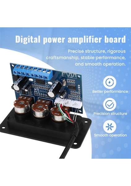 2.1 Kanal Bluetooth Dijital Amplifikatör Kartı 2X25W+50W Bt5.0 Subwoofer Sınıf D Sesli Kart DC12-20V USB Kablosu ile (Yurt Dışından) fırsatları
