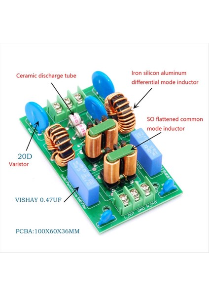 110V 220V Ac Emı Filtresi Harici Yıldırım-Anti-In-In-In-In-In-In-In-In-In-In-In-In-In-Interference Filtreleme Kart 20A Kabuklu (Yurt Dışından) fiyatları