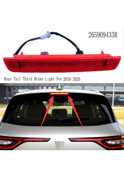 265909433R Yüksek Montajlı Fren Işığı Arka Kuyruğu Renault Koleos Için Üçüncü Fren Işığı Iı Mk2 2016-2020 (Yurt Dışından) indirimleri