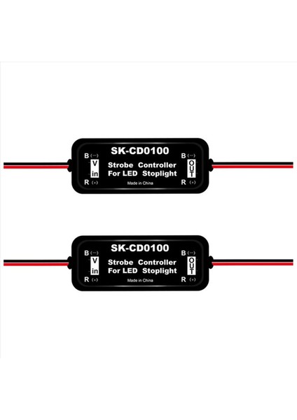 2x Strobe Kontrol Fren Lambası Flaşör Modülü Araba LED Fren Stop Lambası 12 V-16 V LED Flaş Kuyruk Durdurma SK-CD0100 (Yurt Dışından)