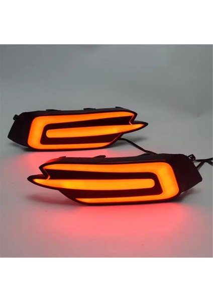 Honda Civic 2016-2020 Için LED Arka Tampon Reflektör Işık Kuyruk Lambası Fren Lambası Aksesuarları (Yurt Dışından) fiyatları