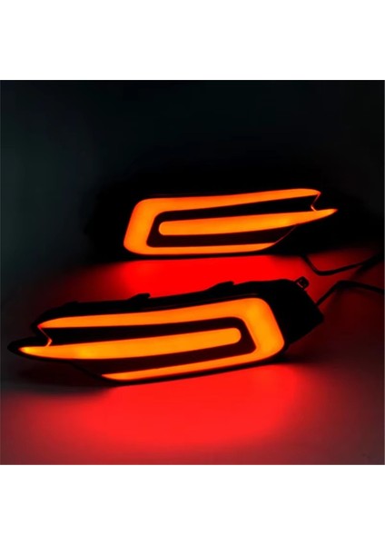 Honda Civic 2016-2020 Için LED Arka Tampon Reflektör Işık Kuyruk Lambası Fren Lambası Aksesuarları (Yurt Dışından) indirimleri