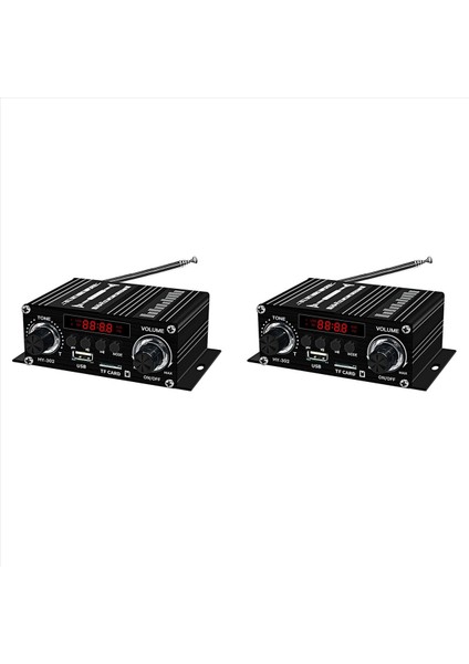 2x Yeni Dijital Bluetooth Amplifikatör 12 V Ev Araba 2 Kanal Hıfı Ses Hoparlörü Fm Alıcı Ses Amplificador Clase-Ab Amp (Yurt Dışından)