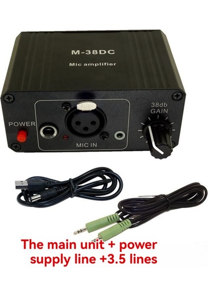 Taşınabilir Mikrofon Preamp 48V Phantom Güç Kazançlı Xlr Çıkışlı Mikrofon Preamplifikatörü Dinamik/kondenser Mikrofon A (Yurt Dışından) indirimleri