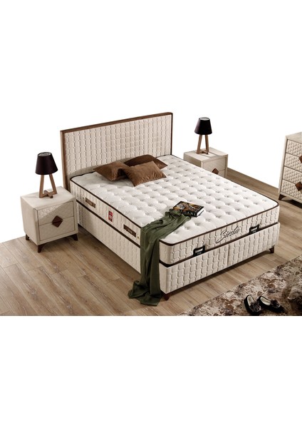 Sıesta Plus Set Çift Kişilik Yatak Seti 200 x 200 Başlık + Sandıklı Baza+ Ortopedik Yatak fiyatları
