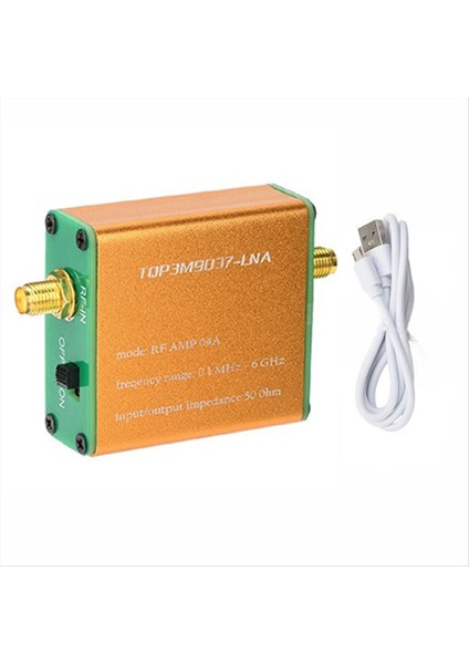 Düşük Gürültü Amplifikatör Modülü 20DB Kazanç 0 1mhz-6ghz Tam Bant Rf Sma Dişi Fm Radyo Uyumlu (Yurt Dışından)
