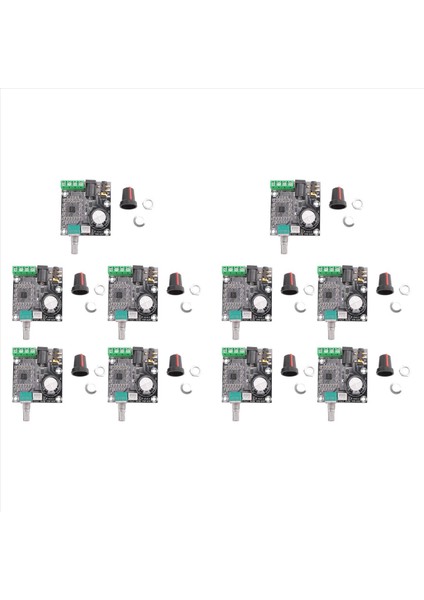 10X PAM8610 Çift Kanallı Dc 12 V Hd Saf Dijital Ses Stereo Amplifikatör Kurulu D Sınıfı 15 W x 2 Güç Amplifikatörü Modülü (Yurt Dışından)