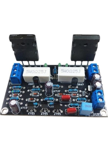 100 W 2SC5200 + 2SA1943 Hıfı Mono Kanal Ses Amplifikatörü Kurulu Çift DC35V Hoparlör Çıkışı Ev Sineması Dıy Projeleri Için (Yurt Dışından)