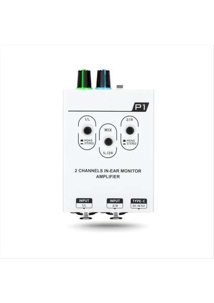 P1 Mikser Çift Kanallı Stereo Kulak Içi Kişisel Izleme Kulaklık Amplifikatörü Iem (Yurt Dışından)