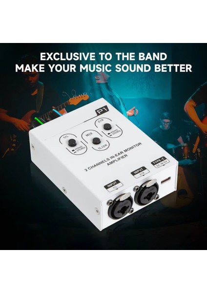 P1 Mikser Çift Kanallı Stereo Kulak Içi Kişisel Izleme Kulaklık Amplifikatörü Iem (Yurt Dışından) modelleri