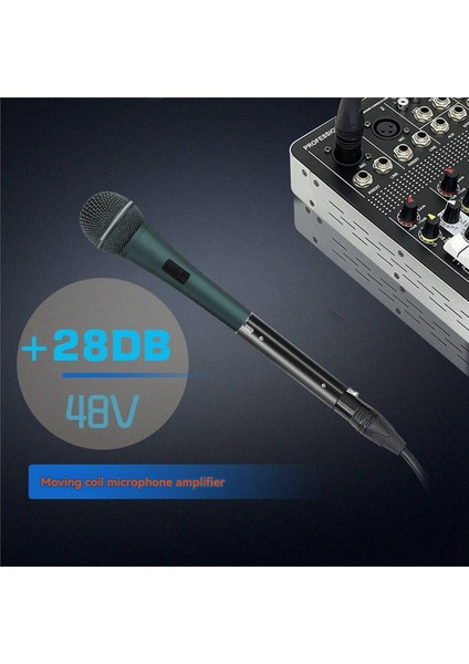 Dinamik ve Pasif Şerit Mikrofonlar Için Dm1 28DB Kazançlı Mikrofon Amplifikatörü Için 3x 48V Mikrofon Dinamik Preamplifikatörü (Yurt Dışından) modelleri