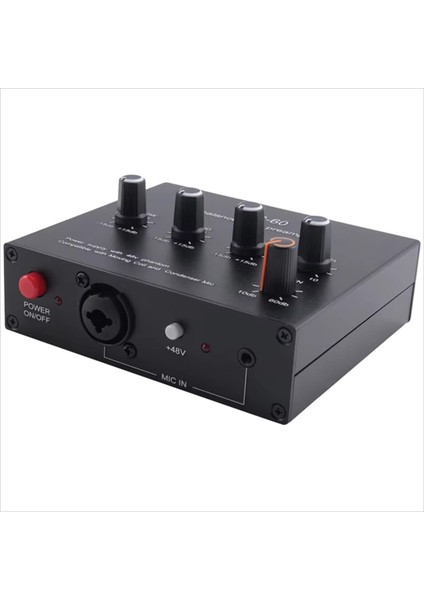 Mıc-60 3-Bantlı Ekolayzer Dengeli Mic Preamp Preamp Mikrofon Preamplatıcı Dc Kablosu ve 3,5 mm Kablolu Ab Fişi (Yurt Dışından) fırsatları