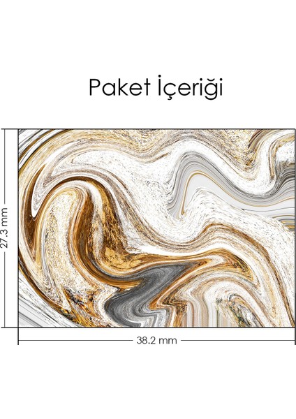Artikel Beyaz Altın Ebruli Notebook Sticker modelleri