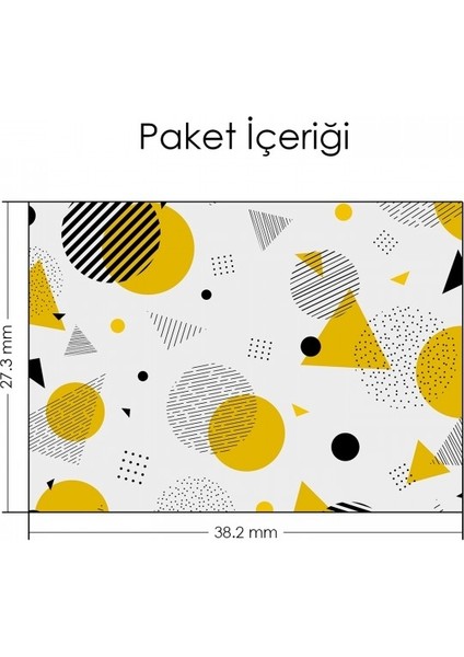 Artikel Kontrast Memphis Desen Notebook Sticker fiyatları