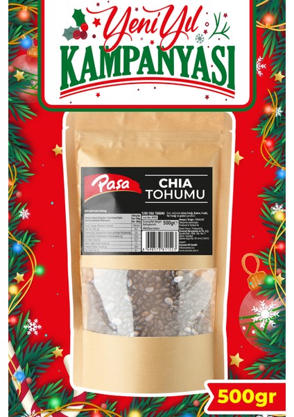 Chia Tohumu 500 gr – Yüksek Lifli ve Omega-3 Kaynağı