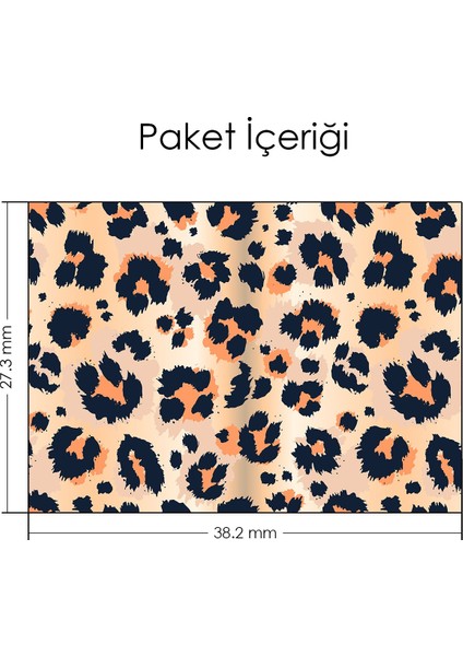 Artikel Kahverengi Leopar Deseni Notebook Sticker indirimleri